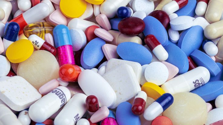 Pills of various drugs
